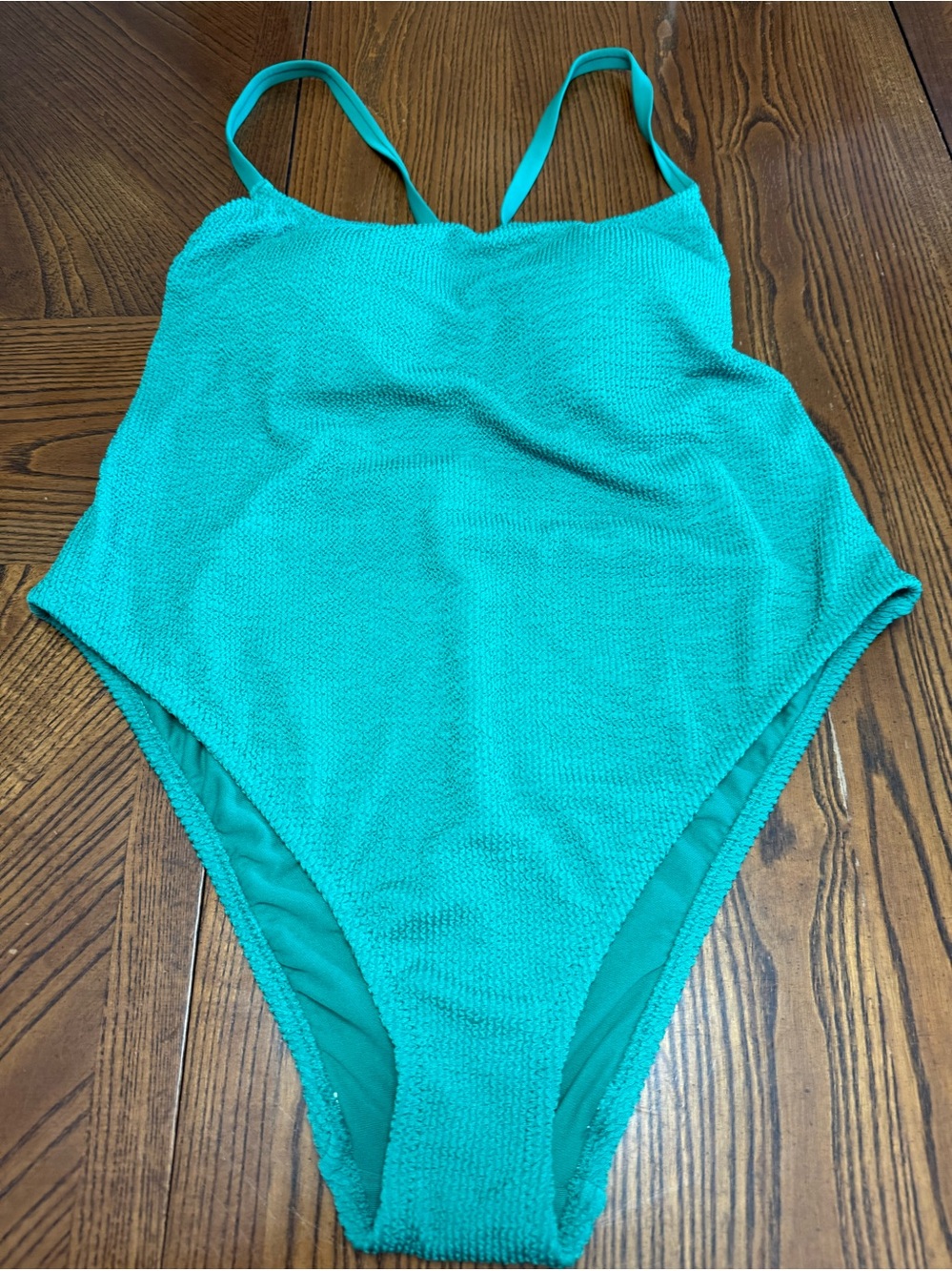 Shade & Shore Textured Green One Piece Swimsuit. NWT. Size 18.